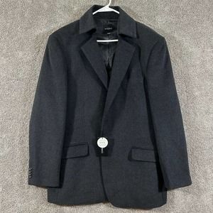 Parc 81 Blazer Mens XXL 46 Long‎ Charcoal Gray Suite Jacket Super Fine Yarn Wool